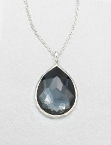 From the Wonderland Collection. Faceted, teardrop shaped hematite doublet set in hammered sterling silver on a link chain. Hematite doubletSterling silverLength, about 16-18 adjustablePendant size, about 1.3Lobster clasp closureImported From the Wonderland Collection. Faceted, teardrop shaped hematite doublet set in hammered sterling silver on a link chain. Hematite doubletSterling silverLength, about 16-18 adjustablePendant size, about 1.3Lobster clasp closureImported