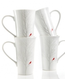Transform a simple coffee break to a refined experience with these red cardinal latte mugs from 222 Fifth. Because of their stunning design, you will want to use them all year long. (Clearance) Transform a simple coffee break to a refined experience with these red cardinal latte mugs from 222 Fifth. Because of their stunning design, you will want to use them all year long. (Clearance)