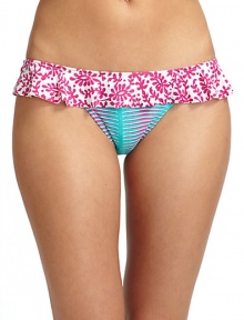 THE LOOKAllover abstract printRuffle detailGoldtone logo hardware at backElastic waist and leg openingsTHE MATERIAL84% polyamide/16% elastaneFully linedCARE & ORIGINHand washImportedPlease note: Bikini top sold separately. THE LOOKAllover abstract printRuffle detailGoldtone logo hardware at backElastic waist and leg openingsTHE MATERIAL84% polyamide/16% elastaneFully linedCARE & ORIGINHand washImportedPlease note: Bikini top sold separately.