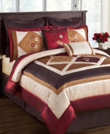 Altogether elegant, the Abbey Road bedding set has all the makings of a warm and inviting bedroom. Embroidery, texture and shine enhance every element of your bed in rich, sophisticated colors. Altogether elegant, the Abbey Road bedding set has all the makings of a warm and inviting bedroom. Embroidery, texture and shine enhance every element of your bed in rich, sophisticated colors.