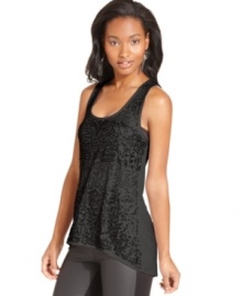 Whether layered with a blazer or worn alone, this sequined tank top from Eyeshadow totally spices-up your outfit. Whether layered with a blazer or worn alone, this sequined tank top from Eyeshadow totally spices-up your outfit.