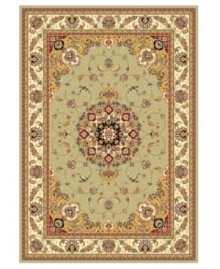 Safavieh's Lyndhurst collection offers the beauty and painstaking detail of traditional Persian and European styles with the ease of polypropylene. With a symphony of florals, vines and latticework detailing, these beautiful rugs bring warmth and life to any room. Polypropylene resists stains, keeping rugs pristine for years to come. This rug features a soft grey border with sage green, leafy detailing throughout. The dark center is reminiscent of constellations in the night sky--serene and lovely. (Clearance) Safavieh's Lyndhurst collection offers the beauty and painstaking detail of traditional Persian and European styles with the ease of polypropylene. With a symphony of florals, vines and latticework detailing, these beautiful rugs bring warmth and life to any room. Polypropylene resists stains, keeping rugs pristine for years to come. This rug features a soft grey border with sage green, leafy detailing throughout. The dark center is reminiscent of constellations in the night sky--serene and lovely. (Clearance)