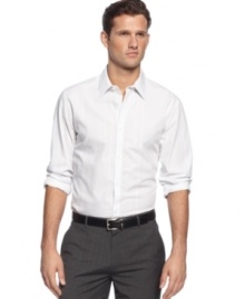 Sometimes basic is best. Don't over-think your look with this simple and stylish shirt from Calvin Klein.