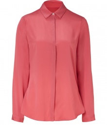 With an elegant cut and classic tailoring this Piazza Sempione blouse brings high style with sophisticated appeal - Spread collar, concealed front button placket, tailored silhouette - Pair with cropped skinny trousers or a figure-hugging pencil skirt for workweek chic