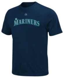Team up! Get into the spirit of the season by supporting your Seattle Mariners with this MLB t-shirt from Majestic. Team up! Get into the spirit of the season by supporting your Seattle Mariners with this MLB t-shirt from Majestic.
