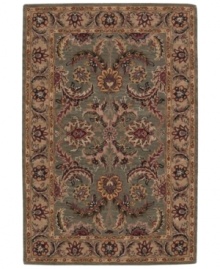 With a modern approach to traditional designs, the India House collection offers beauty to be appreciated for years to come. Meticulous hand-tufting results in truly artful detail. Featuring lush blooms against a rich olive green field, this rug is an exceptional addition to your home. With a modern approach to traditional designs, the India House collection offers beauty to be appreciated for years to come. Meticulous hand-tufting results in truly artful detail. Featuring lush blooms against a rich olive green field, this rug is an exceptional addition to your home.