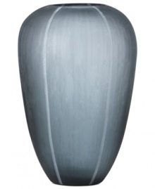 Discover the modern treasure that is Donna Karan's Artisan vase. Handcrafted glass is sectioned and etched with a fine ribbed texture to ensure no two pieces are exactly alike but each is a work of art.