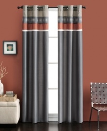 It's all in the details. These Naples panels feature a horizontal stripe design in soothing color for a statement-making look in your space. Pair with the coordinating comforter sets. It's all in the details. These Naples panels feature a horizontal stripe design in soothing color for a statement-making look in your space. Pair with the coordinating comforter sets.