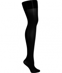 Simple and chic, Fogals opaque black thigh-high stockings are an easy way to add a seductive edge to your outfit - Opaque, extra soft and comfortable, smooth border, nude heel, reinforced toe - A must-have essential for day and evening alike Simple and chic, Fogals opaque black thigh-high stockings are an easy way to add a seductive edge to your outfit - Opaque, extra soft and comfortable, smooth border, nude heel, reinforced toe - A must-have essential for day and evening alike