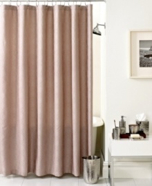Sheer sophistication. An allover tonal diamond matelasse design renders luxe texture and style in this shower curtain from Hotel Collection for a modern addition to any bathroom. Comes in two neutral tones. Sheer sophistication. An allover tonal diamond matelasse design renders luxe texture and style in this shower curtain from Hotel Collection for a modern addition to any bathroom. Comes in two neutral tones.