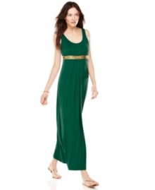 Bold color and rich embellishment turn up the heat in Brasil! Get the summer look with this Calvin Klein petite maxi dress with a sequined & beaded waistband for added glam! Bold color and rich embellishment turn up the heat in Brasil! Get the summer look with this Calvin Klein petite maxi dress with a sequined & beaded waistband for added glam!