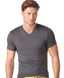 This t-shirt from Under Armour® feels great to the touch when you are lounging around. This t-shirt from Under Armour® feels great to the touch when you are lounging around.