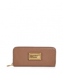 Stash away your most precious essentials in Marc by Marc Jacobs slim leather zip-around wallet, complete with an eye-catching logo plaque for a chic, covetable finish - Two inside sections with a zippered sectional coin pocket - Perfect for finishing sophisticated daytime looks Stash away your most precious essentials in Marc by Marc Jacobs slim leather zip-around wallet, complete with an eye-catching logo plaque for a chic, covetable finish - Two inside sections with a zippered sectional coin pocket - Perfect for finishing sophisticated daytime looks