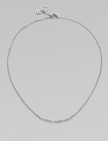 A delicate style featuring a curved bar encrusted in sparkling rhinestones on a link chain. Silvertone brassGlass stonesLength, about 16Toggle closureImported A delicate style featuring a curved bar encrusted in sparkling rhinestones on a link chain. Silvertone brassGlass stonesLength, about 16Toggle closureImported