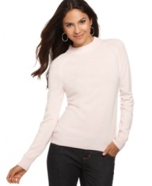 So-soft knit in feminine colors is what this Mercer Street sweater is all about. Pair it with dark jeans for a look that's a cold-weather must! So-soft knit in feminine colors is what this Mercer Street sweater is all about. Pair it with dark jeans for a look that's a cold-weather must!