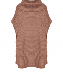 Ultra soft and easy to pair, Rachel Zoes chunky ribbed poncho is a versatile essential, perfect for giving your look that effortless chic edge - Oversized turtleneck, slit sides with single snap at arm hole, contrast ribbed trim - Oversized, draped silhouette - Wear with tissue tees, slim fit trousers, and chunky ankle boots Ultra soft and easy to pair, Rachel Zoes chunky ribbed poncho is a versatile essential, perfect for giving your look that effortless chic edge - Oversized turtleneck, slit sides with single snap at arm hole, contrast ribbed trim - Oversized, draped silhouette - Wear with tissue tees, slim fit trousers, and chunky ankle boots