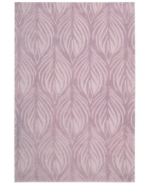 A soothing leaf design is carved into lush lavender, evoking modest and elegant style in this area rug from Nourison. Hand tufted of long polyester fibers for added strength and softness, the Contour area rug creates an ideal accent for any modern room. A soothing leaf design is carved into lush lavender, evoking modest and elegant style in this area rug from Nourison. Hand tufted of long polyester fibers for added strength and softness, the Contour area rug creates an ideal accent for any modern room.