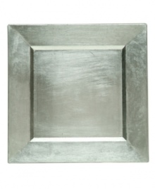 Make every meal shine. The square plates from Jay Imports' collection of serveware and serving dishes have a silvertone finish that plays up any meal in lightweight, super-casual polypropylene. Make every meal shine. The square plates from Jay Imports' collection of serveware and serving dishes have a silvertone finish that plays up any meal in lightweight, super-casual polypropylene.