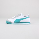 PUMA provides comfort in a sleek and stylish package with this girls' sneaker. Features a leather upper with textured nubuck overlays, a shiny side stripe & a non-marking rubber outsole. Imported.
