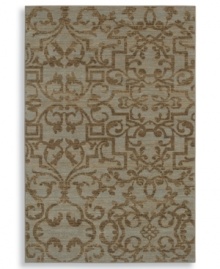 A blend of traditional and contemporary design elements, this unique piece displays an inviting, weathered look in chic blue-green colorways. Plush New Zealand wool gives the rug a soft surface that holds up in the busiest rooms in your home. A blend of traditional and contemporary design elements, this unique piece displays an inviting, weathered look in chic blue-green colorways. Plush New Zealand wool gives the rug a soft surface that holds up in the busiest rooms in your home.