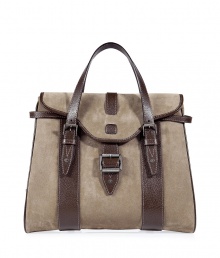 Practical with luxe appeal, this suede tote from Belstaff is the new must-have investment bag - Front flap with leather buckle and silver-tone hardware, leather carrying handles and trim - Perfect for everyday use or pared-down off-duty cool Practical with luxe appeal, this suede tote from Belstaff is the new must-have investment bag - Front flap with leather buckle and silver-tone hardware, leather carrying handles and trim - Perfect for everyday use or pared-down off-duty cool