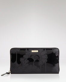 Compact enough to slip inside a purse, yet large enough for all the essentials. This floral-embossed leather wallet from kate spade new york is a pretty-practical pick. Compact enough to slip inside a purse, yet large enough for all the essentials. This floral-embossed leather wallet from kate spade new york is a pretty-practical pick.