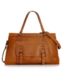 Ladylike with a vintage vibe, this chic satchel from Patricia Nash is all about the details. Sumptuous leather, hand-crafted stitching and shabby-chic hardware showcase custom craftsmanship, while the inside is luxuriously spacious and exquisitely organized for all your essentials. Ladylike with a vintage vibe, this chic satchel from Patricia Nash is all about the details. Sumptuous leather, hand-crafted stitching and shabby-chic hardware showcase custom craftsmanship, while the inside is luxuriously spacious and exquisitely organized for all your essentials.