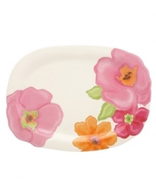 In an inspiring display of alluring watercolors, this figural collection of serving trays offers a bright, contemporary addition to your table. Mix and match across the Lenox Floral Fusion dinnerware collection for a stunning presentation. Qualifies for Rebate In an inspiring display of alluring watercolors, this figural collection of serving trays offers a bright, contemporary addition to your table. Mix and match across the Lenox Floral Fusion dinnerware collection for a stunning presentation. Qualifies for Rebate