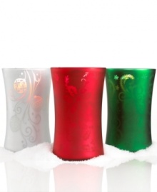 Embrace the season with a WoodWick dancing candle that smells of warm cinnamon, sweet milk and mulled spices. A festive holiday motif in frosted glass is revealed as the candle burns while its natural wooden wick fills your home with the sound of a crackling fire. Embrace the season with a WoodWick dancing candle that smells of warm cinnamon, sweet milk and mulled spices. A festive holiday motif in frosted glass is revealed as the candle burns while its natural wooden wick fills your home with the sound of a crackling fire.