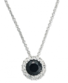 A timeless classic. This pendant necklace from Eliot Danori is crafted from rhodium-plated brass with the cubic zirconia (1 ct. t.w.) framed pendant adding an elegant touch. Approximate length: 16 inches + 2-inch extender. Approximate drop: 1/2 inch. A timeless classic. This pendant necklace from Eliot Danori is crafted from rhodium-plated brass with the cubic zirconia (1 ct. t.w.) framed pendant adding an elegant touch. Approximate length: 16 inches + 2-inch extender. Approximate drop: 1/2 inch.