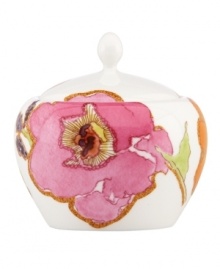 Like bringing a Monet to life, this darling sugar bowl places watercolor beauty in the palm of your hand. Coordinates with the Floral Fusion dinnerware collection by Lenox. Qualifies for Rebate Like bringing a Monet to life, this darling sugar bowl places watercolor beauty in the palm of your hand. Coordinates with the Floral Fusion dinnerware collection by Lenox. Qualifies for Rebate