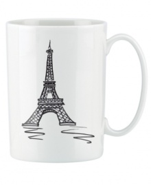 Set the table with a new point of view. Etched with the Eiffel Tower, the Paris accent mug adds European charm to the understated elegance of Tin Can Alley dinnerware. Set the table with a new point of view. Etched with the Eiffel Tower, the Paris accent mug adds European charm to the understated elegance of Tin Can Alley dinnerware.