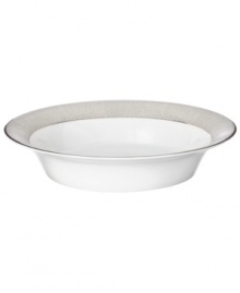 Host an enchanted evening with the twinkling Stardust vegetable dish. Designer Monique Lhuillier styles timeless bone china with cool pewter and glittering platinum for a look that's fun but graceful, too. Host an enchanted evening with the twinkling Stardust vegetable dish. Designer Monique Lhuillier styles timeless bone china with cool pewter and glittering platinum for a look that's fun but graceful, too.