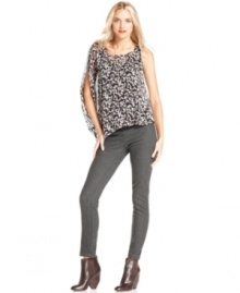 Go for a menswear appeal with these RACHEL Rachel Roy pinstripe skinny pants -- perfect for a smart fall look!