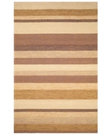Variegated striping in several sand and earthy tones creates an effortless update in this Promenade area rug from Liora Manne. Hand-tufted, ultra-durable and so easy to clean, it is UV light stabilized to resist fading, whether used indoors or out. Variegated striping in several sand and earthy tones creates an effortless update in this Promenade area rug from Liora Manne. Hand-tufted, ultra-durable and so easy to clean, it is UV light stabilized to resist fading, whether used indoors or out.
