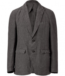 Elegant jacket in fine, pure grey linen - Soft yet durable fabric drapes beautifully - Stylish, quintessentially Etro paisley pattern - Slim, straight silhouette - Single-breasted style with two-button closure - Medium-width lapels, flap pockets and single chest pocket - A chic, subtly slick twist on a venerable staple - Wear day or evening and pair with chinos, slim jeans or linen trousers Elegant jacket in fine, pure grey linen - Soft yet durable fabric drapes beautifully - Stylish, quintessentially Etro paisley pattern - Slim, straight silhouette - Single-breasted style with two-button closure - Medium-width lapels, flap pockets and single chest pocket - A chic, subtly slick twist on a venerable staple - Wear day or evening and pair with chinos, slim jeans or linen trousers