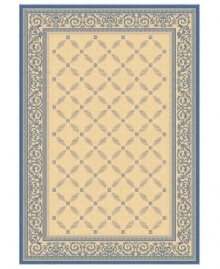 Make your patio more fashionable with this sophisticated rug from Safavieh. Designed for both indoor and outdoor environments, this welcoming piece adds warmth to any space. (Clearance)