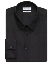 A must have basic, this Calvin Klein dress shirt is classy and versatile. A must have basic, this Calvin Klein dress shirt is classy and versatile.