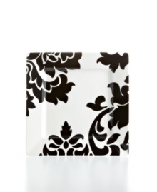 Bold design and uncompromising quality make the Lisbon square salad plate easy to love. Embrace the modern shape or mix and match with equally fresh but round Lisbon dinnerware, also by Martha Stewart Collection. Bold design and uncompromising quality make the Lisbon square salad plate easy to love. Embrace the modern shape or mix and match with equally fresh but round Lisbon dinnerware, also by Martha Stewart Collection.