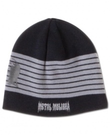 Cover your head in this stylish super dope beanie by Metal Mulisha.