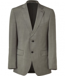 Classic style is effortlessly achieved with this sophisticated blazer from Baldessarini - Notched lapels, two-button closure, flap pockets, five-button cuffs, classic fit - Pair with matching pants, a sleek button down, and dress shoes Classic style is effortlessly achieved with this sophisticated blazer from Baldessarini - Notched lapels, two-button closure, flap pockets, five-button cuffs, classic fit - Pair with matching pants, a sleek button down, and dress shoes