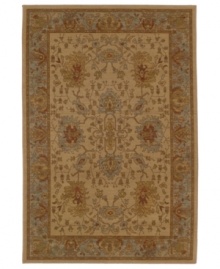 Brilliant old-fashioned floral motifs and vintage-inspired tones are intricately rendered here in the Bellingham area rug from Karastan. Made of rich New Zealand wool for durable composition and ultimate softness. Brilliant old-fashioned floral motifs and vintage-inspired tones are intricately rendered here in the Bellingham area rug from Karastan. Made of rich New Zealand wool for durable composition and ultimate softness.