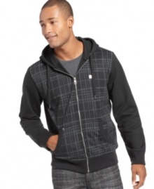 What doesn't plaid add to this hoodie from Marc Ecko? A simple pattern makes this simply cool. What doesn't plaid add to this hoodie from Marc Ecko? A simple pattern makes this simply cool.