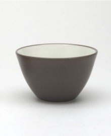 Crafted from versatile stoneware, this mini bowl is perfect for casual dining and elegant entertaining. The deep chocolate brown color enriches any tabletop while the classic shape makes this bowl a practical choice. Crafted from versatile stoneware, this mini bowl is perfect for casual dining and elegant entertaining. The deep chocolate brown color enriches any tabletop while the classic shape makes this bowl a practical choice.