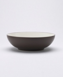 Crafted from versatile stoneware, this round vegetable bowl is perfect for casual dining and elegant entertaining. The deep chocolate brown color enriches any tabletop while the classic shape makes this bowl a practical choice. Crafted from versatile stoneware, this round vegetable bowl is perfect for casual dining and elegant entertaining. The deep chocolate brown color enriches any tabletop while the classic shape makes this bowl a practical choice.