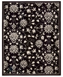 Global mystique: inspired by the first 18th-century oriental designs to arrive in Europe, this exquisite rug is steeped in history. Hand-tufted of the finest wool and hand-carved for detail, the sophisticated black and white rug is a pleasure both to the eye and the touch. Global mystique: inspired by the first 18th-century oriental designs to arrive in Europe, this exquisite rug is steeped in history. Hand-tufted of the finest wool and hand-carved for detail, the sophisticated black and white rug is a pleasure both to the eye and the touch.