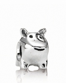 This darling doggie charm in polished sterling silver is a must for pet lovers. By PANDORA. This darling doggie charm in polished sterling silver is a must for pet lovers. By PANDORA.