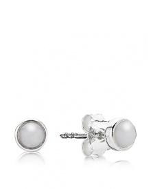 PANDORA's bezel-set quartzite cabochon earrings add understated elegance to your everyday look. PANDORA's bezel-set quartzite cabochon earrings add understated elegance to your everyday look.