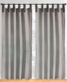 A stylish way to show your stripes. The tab-top design of the Ticking Stripe window panel accents the classic stripe pattern with casual, chic flair. Featuring pure cotton.