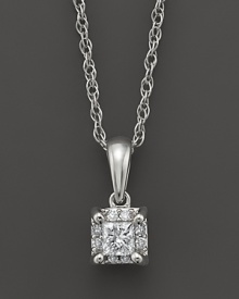 Dimond pendant set in 14K. white gold.